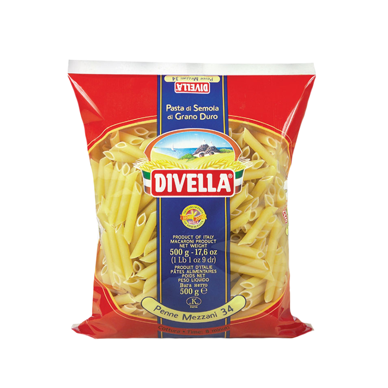 [DVL034] PENNE MEZZANI N34 500G DIVELLA