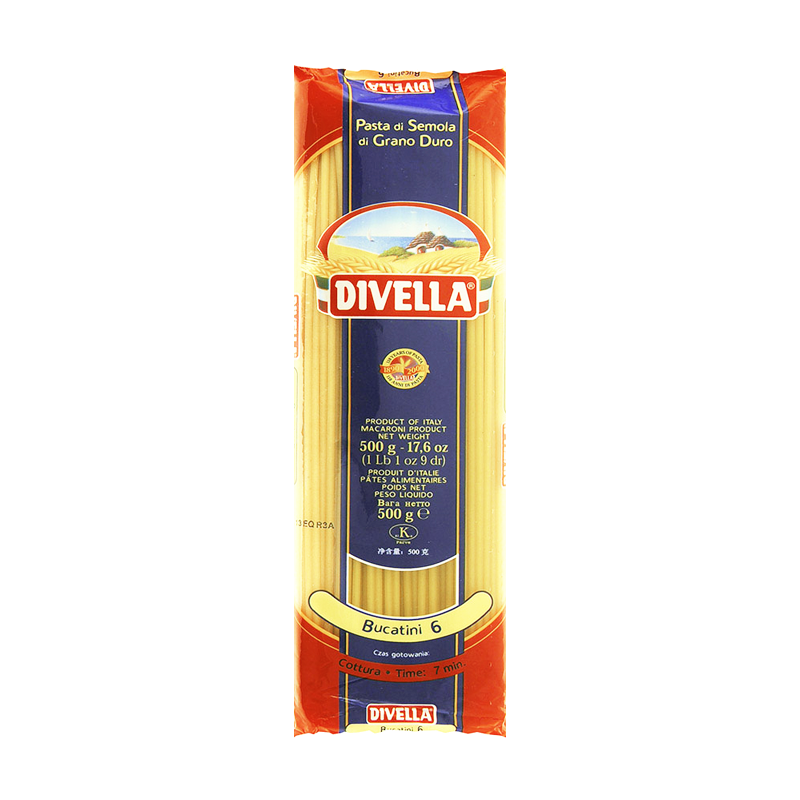 BUCATINI N6 500G DIVELLA