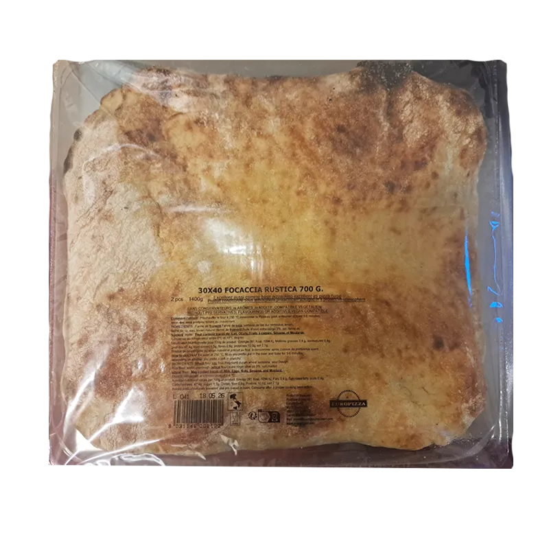 [ERP07] FOCACCIA RUSTICA 30x40cm - 2x700G